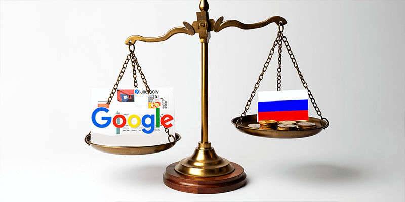 Google fined in Russia