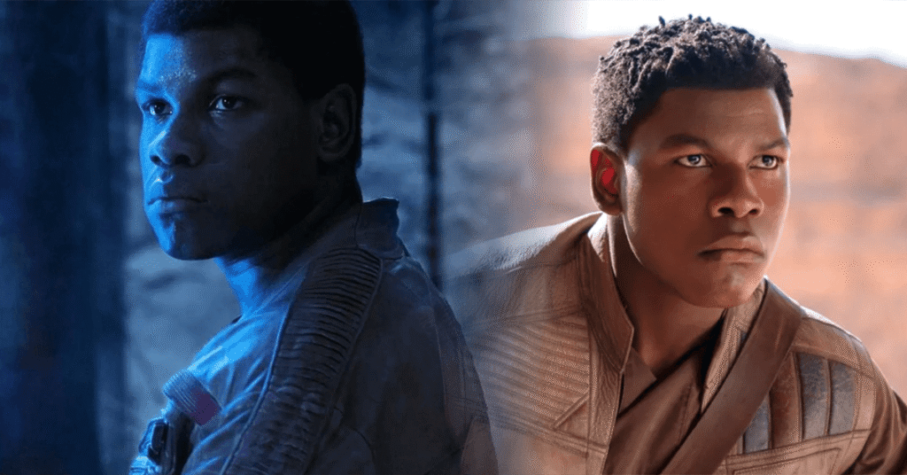 John Boyega Star Wars dual Jedi Finn Rey